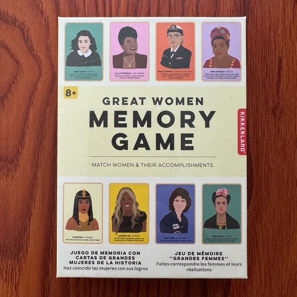 *SOLD* Kikkerland Great Women Memory Game - Picture 1 of 5